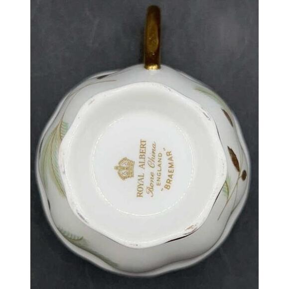 Royal Albert Braemar Bone China Tea Cup & Saucer Set of 6 Pink Gold Pinecone - Picture 8 of 16